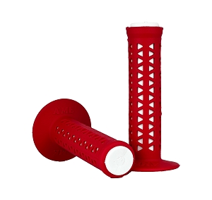A'ME UNITRON GRIPS (RED OVER WHITE)