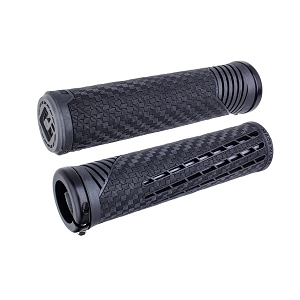 ODI CF V2.1 LIMITED EDITION LOCK-ON GRIPS (PEARL BLACK / GRAPHITE) (135mm)